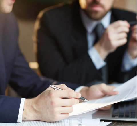 Consultoria em reunião de negócios